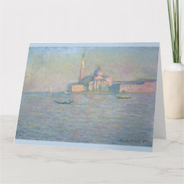 Cartão Igreja de San Giorgio Maggiore Veneza por Monet