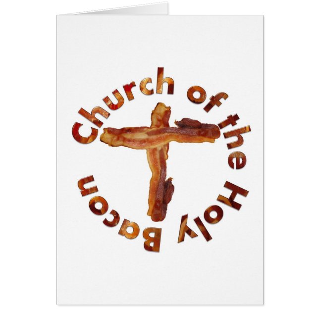 Cartão Igreja do bacon santamente (Frente)