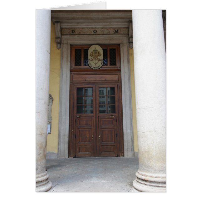 Cartão Igreja do Santo Charles Borromeo - Milano, Itália (Frente)