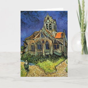 Cartão Igreja em Auvers por Vincent van Gogh