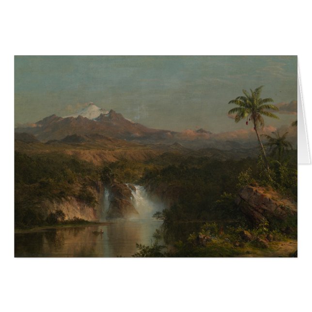 Cartão Igreja Frederic Edwin - Visão de Cotopaxi (Frente Horizontal)