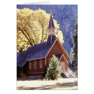 Cartão Igreja no parque nacional de Yosemite