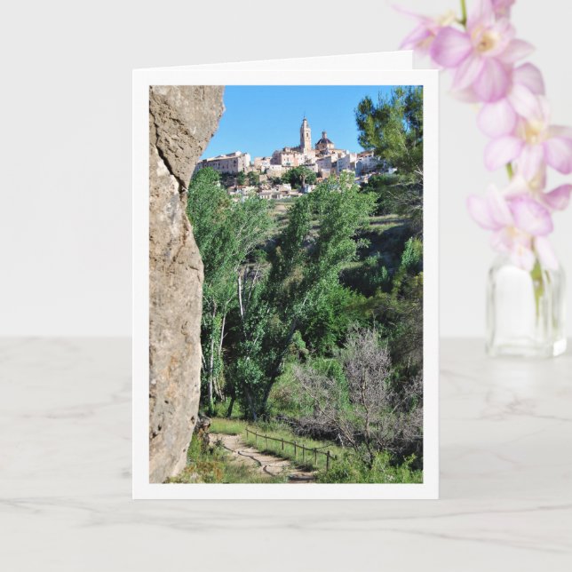 Cartão Igreja Nossa Senhora de Los Angeles, Chelva, Espan (Orquídea)