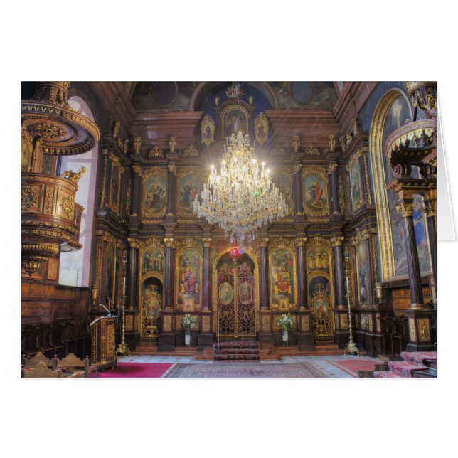 Cartão Igreja Ortodoxa Grega Santa Trindade (Frente horizontal)