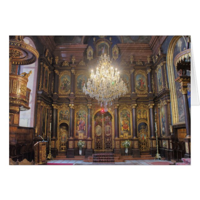 Cartão Igreja Ortodoxa Grega Santa Trindade (Frente Horizontal)