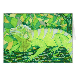 Cartão Iguana exótica