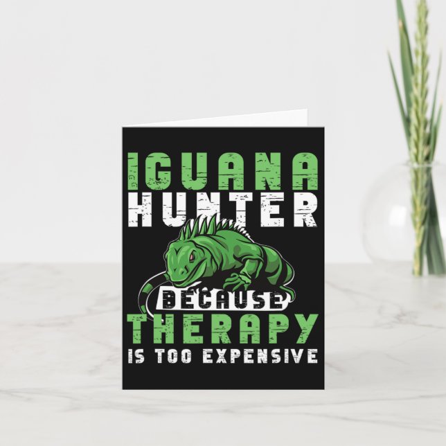 Cartão Iguana Hunting Design para Iguana Hunter (Frente)