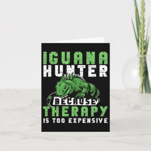 Cartão Iguana Hunting Design para Iguana Hunter