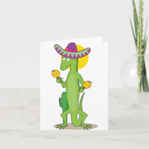 Cartão Iguana In A Sombrero Note Cards