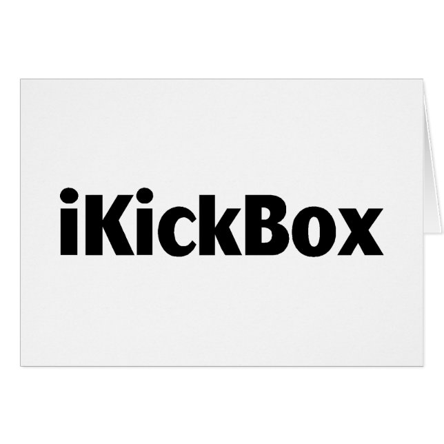 Cartão iKickBox (Frente Horizontal)