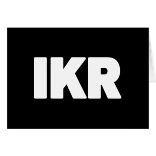 Cartão IKR   Placa deslizante de texto