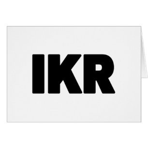 Cartão IKR   Placa deslizante de texto