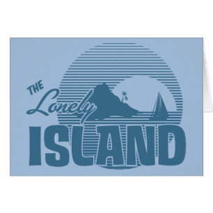 Cartão Ilha de Dookie - azul