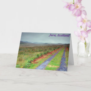 Cartão Ilha de Jura track, Escócia