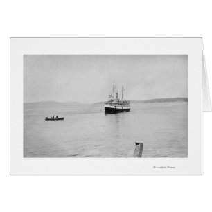 Cartão Ilha de López, WA - balsa San Juan de Rosáalia