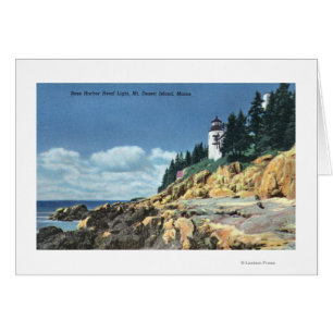 Cartão Ilha do Deserto, Farol Chefe de Bass Harbor