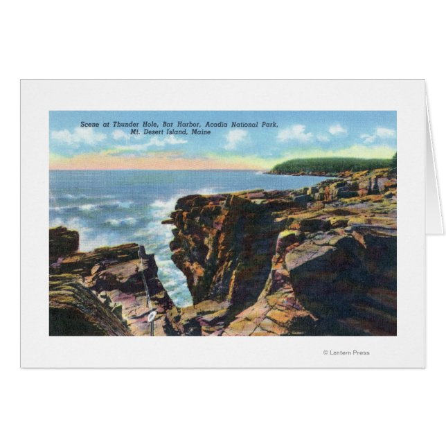 Cartão Ilha do Deserto, Vista do Furo Trovão (Frente Horizontal)