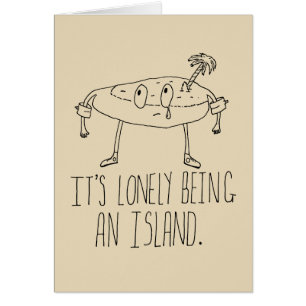 Cartão Ilha dos desenhos animados
