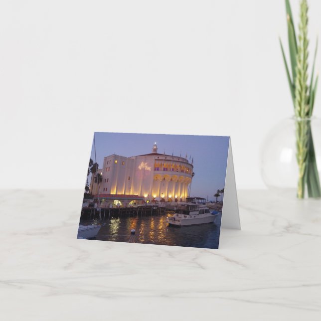 Cartão Ilha Notecard de Catalina (Frente)