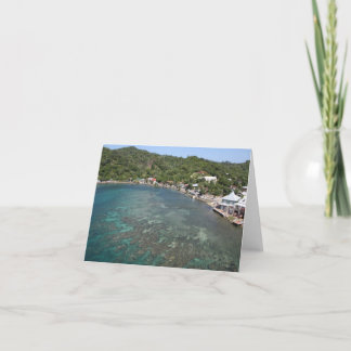 Cartão Ilha Notecard de Roatan