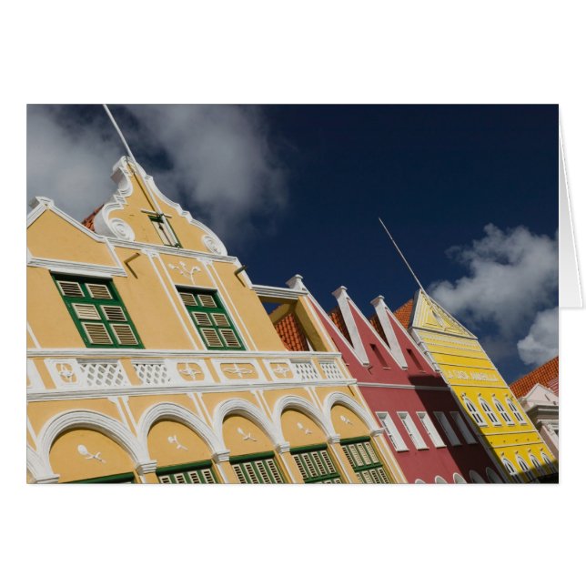 Cartão Ilhas ABC, CURACAO, Willemstad: Punda (Frente Horizontal)