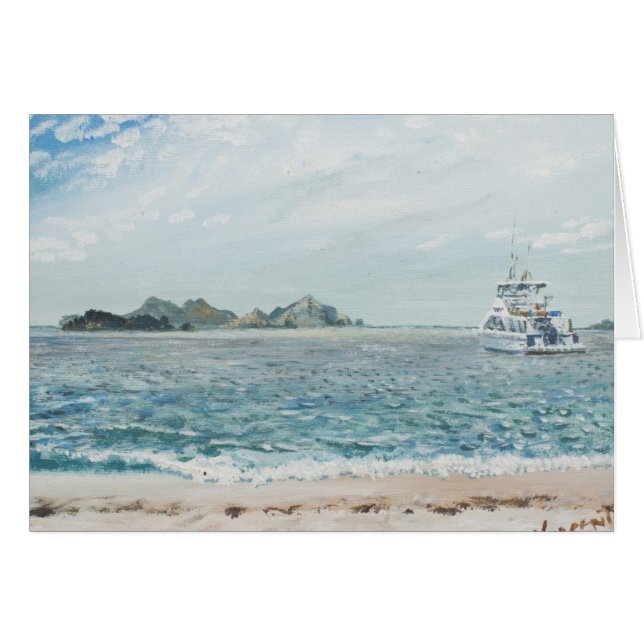 Cartão Ilhas Austrália de Whitsunday. 1998 (Frente Horizontal)