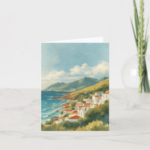 Cartão Ilhas Baleares Viagem Francesa Riviera Vintage