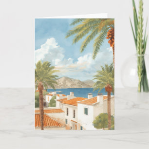 Cartão Ilhas Baleares Viagem Francesa Vintage