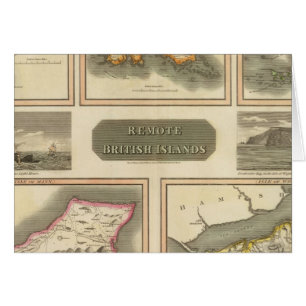 Cartão Ilhas britânicas remotas