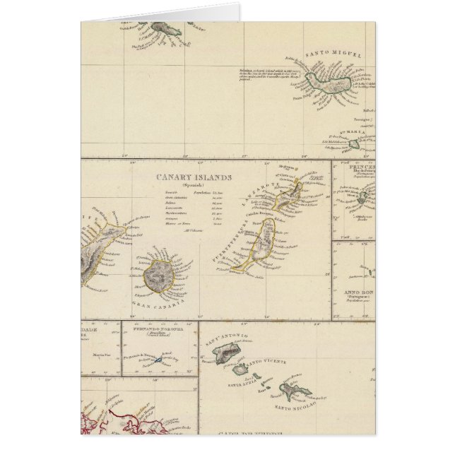 Cartão Ilhas do Atlântico (Frente)