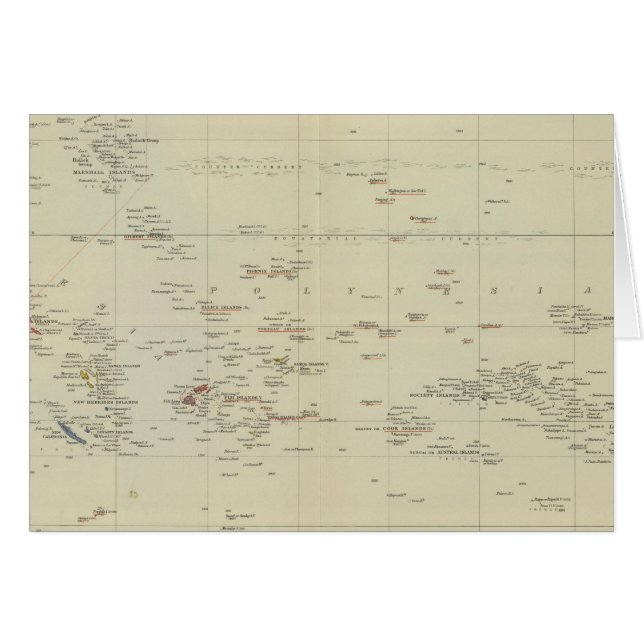 Cartão Ilhas do Pacífico 2 (Frente Horizontal)