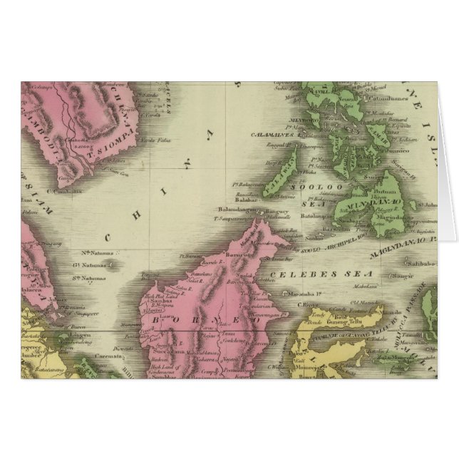 Cartão Ilhas East Indian (Frente Horizontal)