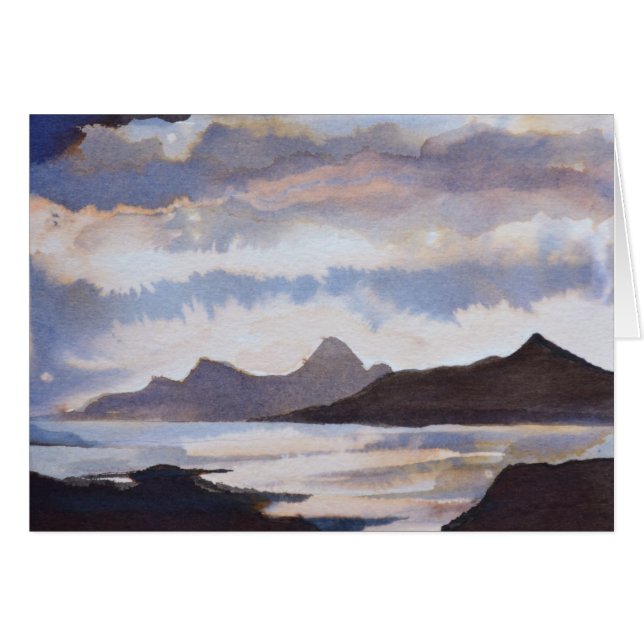 Cartão Ilhas escocesas (Frente Horizontal)