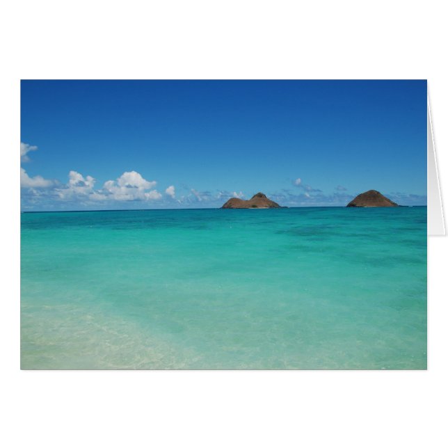 Cartão Ilhas Mokulua (Frente horizontal)