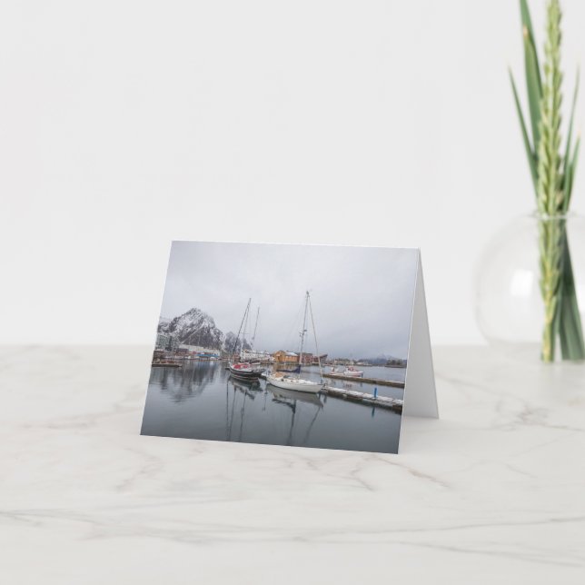 Cartão Ilhas Svolvaer Lofoten (Frente)