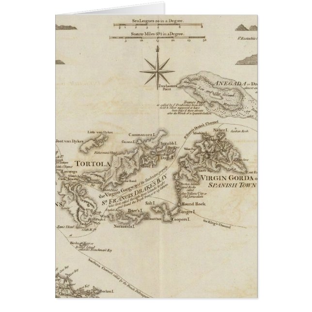 Cartão Ilhas Virgens (Frente)