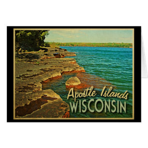 Cartão Ilhas Wisconsin do apóstolo