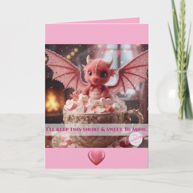 Cartão I'll Keep This Short & Sweet. Be Mine. V-day Card (Frente)