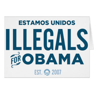 Cartão Illegals para Obama