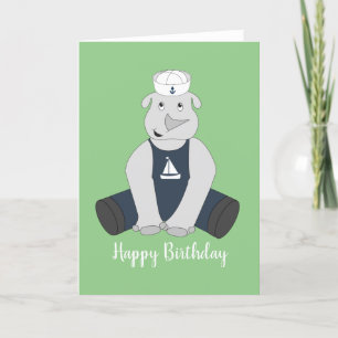 Cartão Illusima Sailor Rhino Light Birday