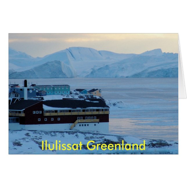 Cartão Ilulissat Greenland - personalizado (Frente Horizontal)