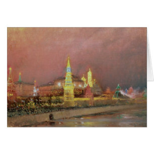 Cartão Iluminação no Kremlin, 1896