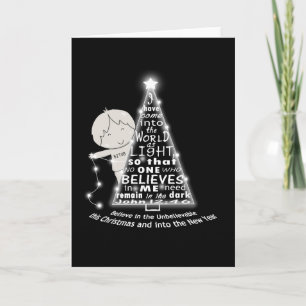 Cartão Iluminando a Árvore