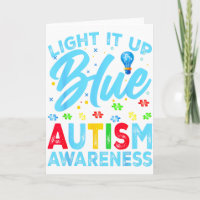 Ilumine de Azul Conscientização do Autismo Homens