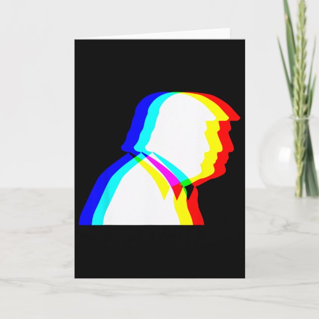 Cartão Ilusão Óptica Trump Edm  (Frente)