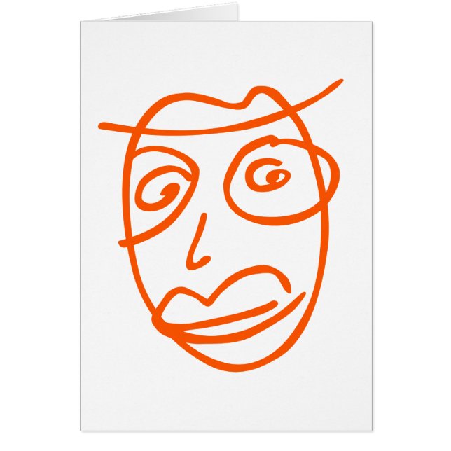 Cartão Ilustração artística ingênua (Frente)