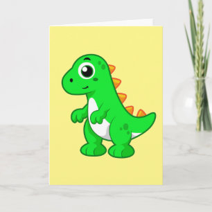 Cartão Ilustração Bela De Tyrannosaurus Rex.