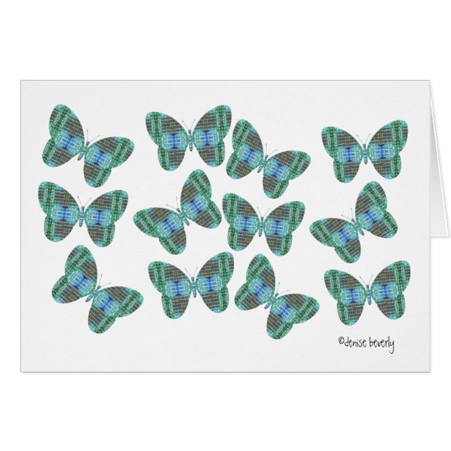 Cartão Ilustração da borboleta borboleta (Frente Horizontal)
