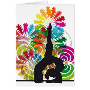 Cartão Ilustração da ioga