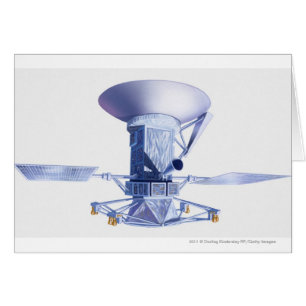 Cartão Ilustração da nave espacial de Magellan